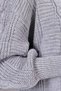 Women's Knitwear Cardigan 5-Button Hair Knitted Cardigan Gray (80CM) - 7