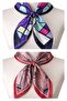 2-piece satin bandana set - satin scarf & satin bag accessory - custom pattern bandana 45x50 cm