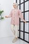 80 cm Braided Women's Knitwear Cardigan - Acrylic Yarn Powder - 4