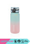 650ml New Double Color Leak-Proof Bpa-Free Motivational Tritan Water Bottle with Lockable Lid