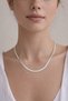 Steel Silver Italian Chain Necklace (40 5 CM) -No Darkening- - 3