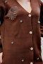 Women's Knitwear Set with Stones Standard Size Brown - 4