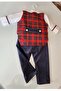 Plaid Vest Suit - 6