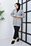 Women's Knitwear 5-Button Knitted Cardigan Gray - 2