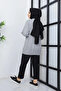 Women's Knitwear 5-Button Knitted Cardigan Gray - 3