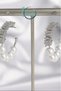 Ocean Desing Pearl Zircon Stone Silver Color Brass Hoop Women Earrings |   Stylish & Elegant Design - 3