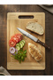 Bamboo Cutting Board – with Handle, Durable and Natural 34X24 cm - 2
