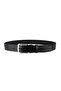 2 Pieces Genuine Leather Men's Belt Eco 4.5 cm Jeans Black-Brown - 4