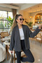 Women's Soft Textured Shawl Collar Knitwear Cardigan - 2