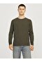 Strickpullover with Rundhals Einfarbig Strickpullover with Rundhals - 3