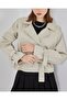 Women's Belted Short Trench Coat 5970 - Stone - 5