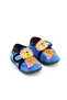 Boy's Winter Soft Home Slippers with Lion Figure, Velcro, Blue - 3