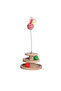 Wood - Cat Toy - Multi-Purpose Use (Contains Rattle and Spring Ball) - 2