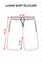 Men's Swim Shorts with Pockets, Cotton Polyester, Water Repellent, Non-Irritating Lining, Anthracite K236 - 5