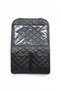 Quilted Black Red Embroidered Leather Car Seat Back Organizer Car Seat Back Organizer - 7
