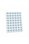 Pastel Blue & Leaf Patterned'Thank You' Sticker (4X4Cm) - 48 Pieces |   Ferah Bir Thank You - 2