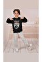 Boy's Navy Blue-Grey Color Seasonal Non-Rated Double Suit - 4