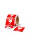 Attention Broken Label (7X8Cm) - Roll of 100 |   Insurance of Your Cargo - 6