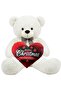 90 cm Plush Bear with Bow Tie - 100% Domestic Manufacturing, Special Plush Teddy Bear for Our Loved Ones - 3