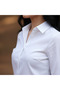 Classic Plain White Women's Shirt - 3