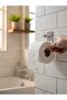 Bathroom and Wc Adhesive Stainless Covered Wc Toilet Roll Holder Economical - 4