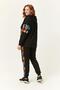 Women's Plus Size Colorful Letter-Printed Sweatsuit Set 5XL Black Women / Girls - 3
