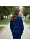 Women's Argyle Pattern Sweater Knitwear Dress - 3