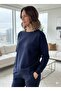 Women's Modal Fabric 100% Cotton Elastic Leggings Tracksuit Set - 3