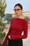 Women's Long Sleeve Crop T-Shirt That Can Be Worn in Three Ways - 2