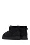 Women's Black Thick Soled Stone Leather Teddy Boots 25Wfd4922Ts - 7
