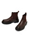 Men's Brown Leather Chelsea Boots 25Wfd701818 - 3