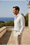 Men's Long Sleeve 100% Cotton Striped Premium Regular Fit Shirt White-3Xl - 3