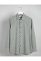 Men's Long Sleeve 100% Cotton Striped Regular Fit Shirt - 4