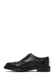 Men's Black Lace-Up Leather Casual Shoes 25Wfd724518 - 2