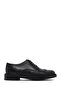 Men's Black Lace-Up Leather Casual Shoes 25Wfd724518
