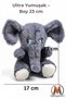 Plush Baby Elephant Toy 22 cm – Soft Plush Sleeping Companion – Cute Elephant - 2
