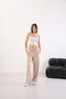 Women's Soft Textured Modal Fabric Side Stripe Wide Leg Palazzo Pants - 3