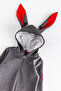Baby Girl/Boy Jumpsuit with Rabbit Ears and Front Zipper - 2