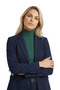 Women's Dark Green Color Turtleneck Sweater - 3