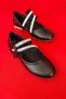 Girl's dress shoes - bow-tie ballet flats with rhinestones - black - 2