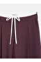 72240 Double-Waisted Wide Leg Pants-Burgundy - 8