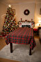New Year Plaid Red Green Tablecloth 140x240cm - 2