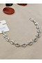 Premium Zircon Stone Steel Bracelet Silver Color Modern Design