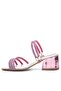 Judy Pink Silver Stone Girls' Heeled Slippers Shoes - 5