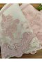 Mahidevran Cream Powder Double Velvet Towel Set - 3