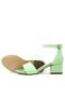 Lilo Glitter Green Single Strap Girls' Heeled Evening Dress Shoes - 7