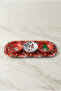 New Year's Concept Metal Oval Tray 3-Piece Snack Bowl, Presentation and Serving Set