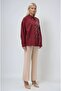 Burgundy Moon Figured Stone Embroidered Poplin Shirt 3440 - 6