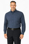 Relaxed Fit Plain Winter Single Pocket Blue Dad Shirt