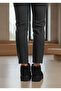 999 Black Thick Sole Furry Mini Women's Boots - 4